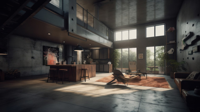 desain rumah industrial low budget