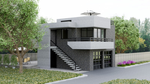 desain rumah 2 lantai tangga di depan desain rumah 2 lantai tangga di depan