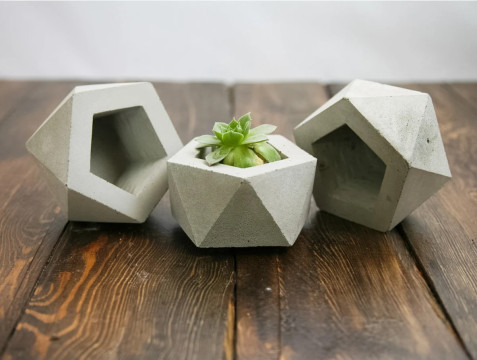 kerajinan dari semen DIY Cement Craft Ideas