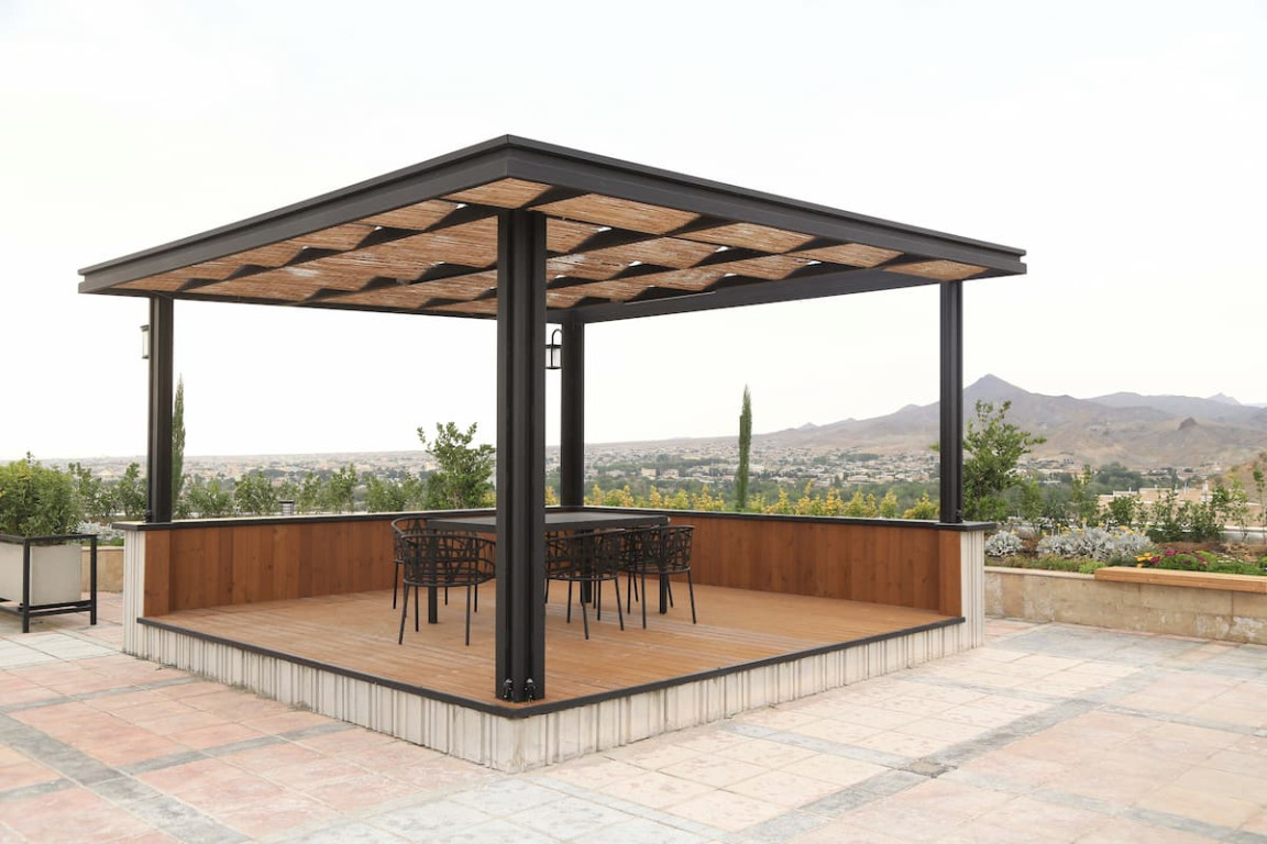 gazebo beton modern